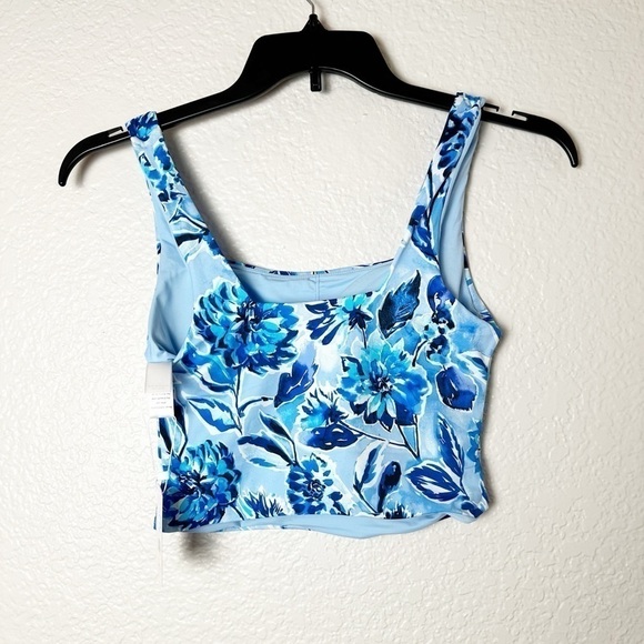 NWT Andie Swim The Siren Tank Top in Blue Floral - Picture 6 of 8